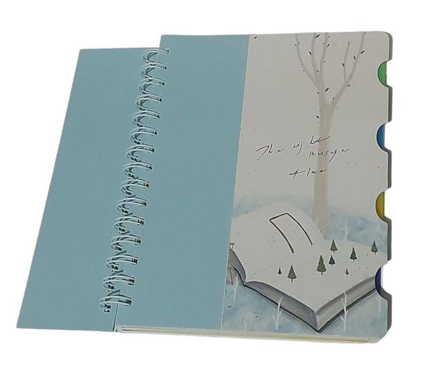 Imagem de Agenda Planner Caderno Caderneta A5 Books Espiral Dupla Folhas Pautadas e Bloco de Notas na Capa