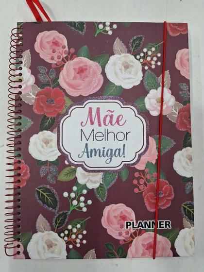 Imagem de Agenda Planner Feliz dia das Mães com Relevo na Capa