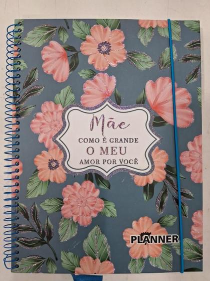 Imagem de Agenda Planner Feliz dia das Mães com Relevo na Capa