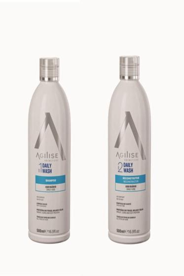 Imagem de Agilise Kit Daily Wash Shampoo E Reconstrutor 500 Ml
