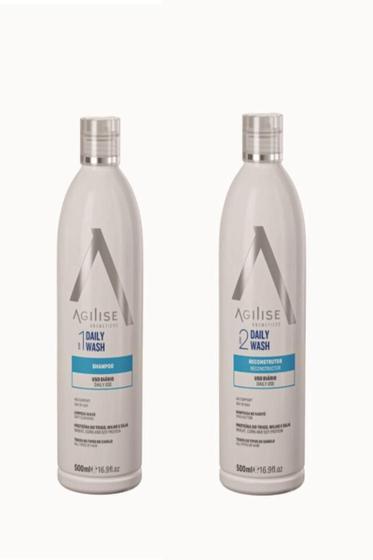 Imagem de Agilise Kit Daily Wash Shampoo E Reconstrutor 500 Ml