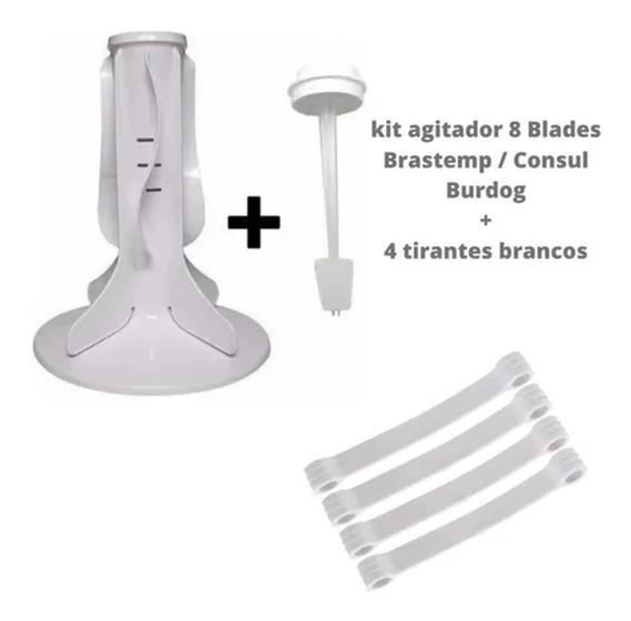 Imagem de Agitador Batedor 8 Pas Blade Brastemp Consul E 4 Tirantes Branco