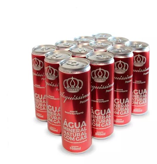 Água Acquissima Lata 350ml Com Gás Ph 6,5 Pack 12 Unidades - Água ...