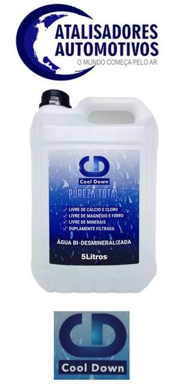 Água Bi-Desmineralizada para Radiador 5L- Cool Down Menor preço em Água Bi-Desmineralizada para Radiador 5L- Cool Down