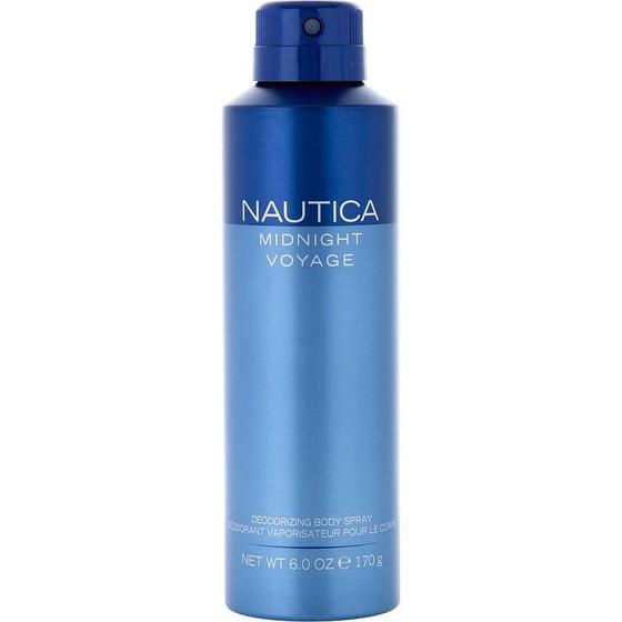 Imagem de Água De Cheiro Masculina Nautica Midnight Voyage Deodorizing Spray Corporal 180 Ml