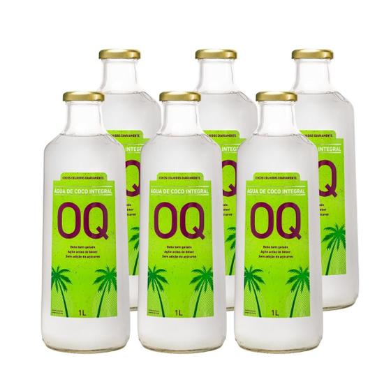 Imagem de Água de Coco Integral OQ 1 Litro Caixa C/6 Un