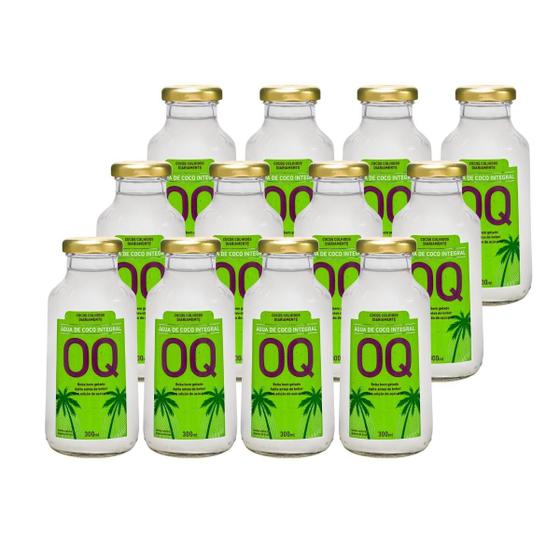 Imagem de Água de Coco Integral OQ 300ml Caixa C/12 Un