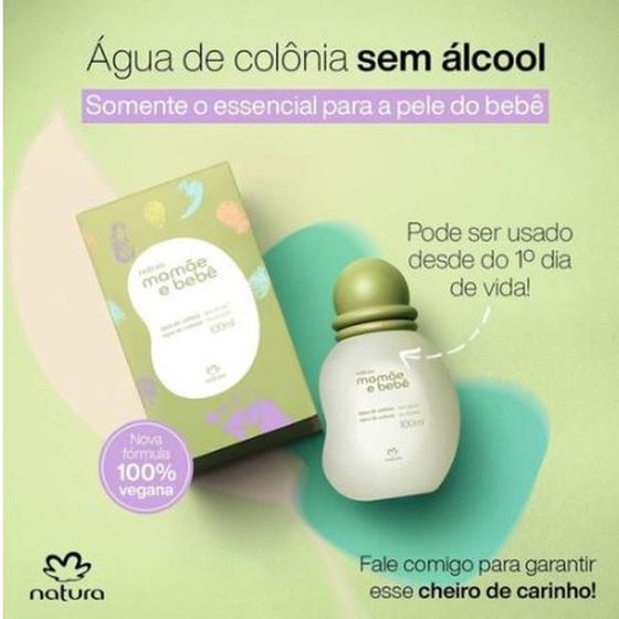 Imagem de Agua de Colonia Mamãe Bebe da Natura 100 ml Tradicional