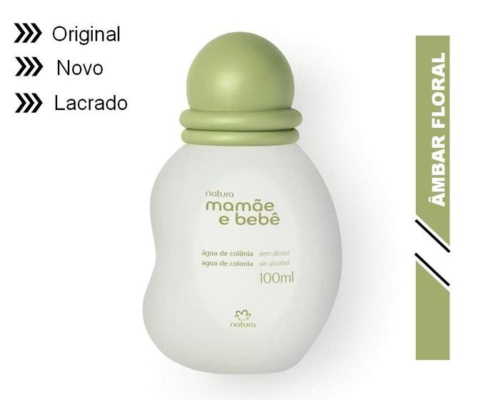 Imagem de Água de colônia natura mamãe e bebê sem álcool 100ml