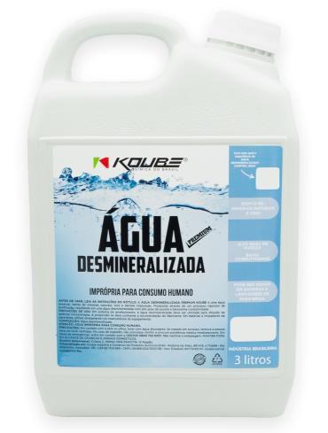 Imagem de Agua Desmineralizada Para Radiadores E Baterias Koube Galao 3L Deionizada