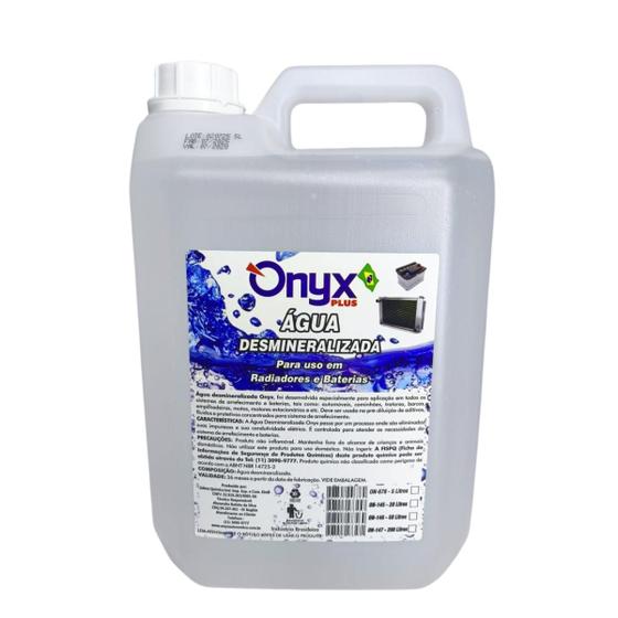 Água Desmineralizada Radiadores Baterias Equipamentos 5l - Onyx Plus Imagem de Água Desmineralizada Radiadores Baterias Equipamentos 5l