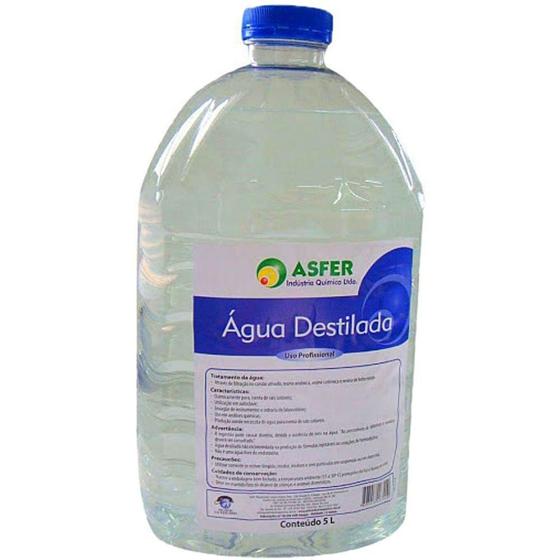 Imagem de Água Destilada Asfer - 5 Litros