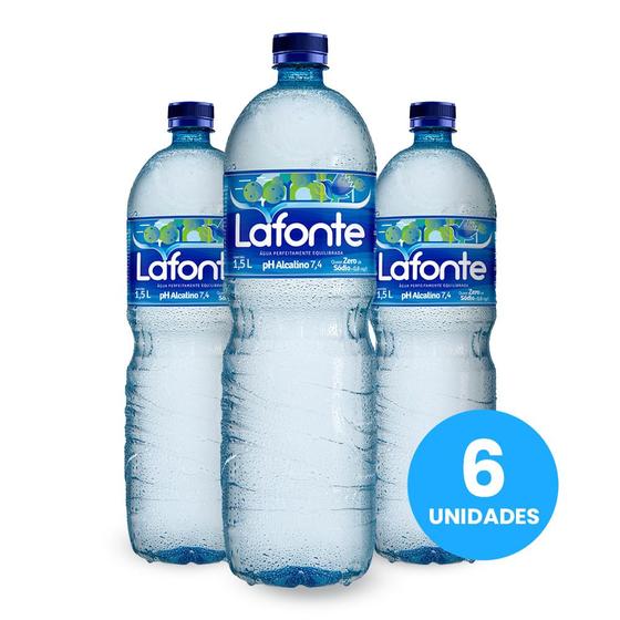 Imagem de Água Lafonte Caixa 1500ML Garrafa Sem Gás Com 06