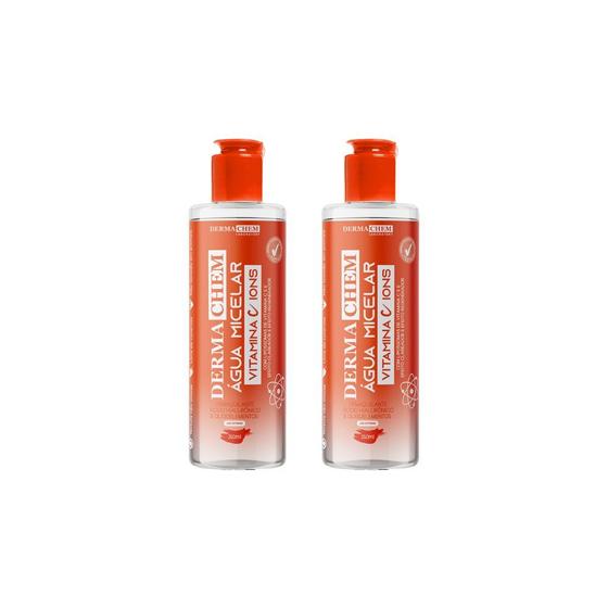 Imagem de Agua Micelar Dermachem 250ml Vitamina C - Kit C/ 2un
