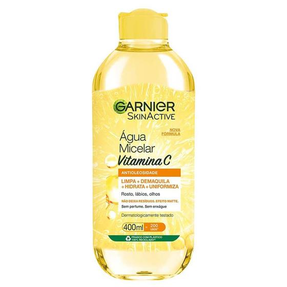 Água Micelar Garnier – Antioleosidade Vitamina C – Garnier Skin