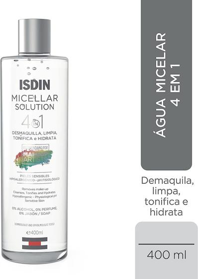 Imagem de Água Micelar Isdin Micellar Solution 4 em 1 400ml