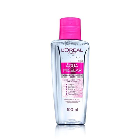 Imagem de Água Micelar L'Oréal Paris Solução de Limpeza 5 em 1 100ml