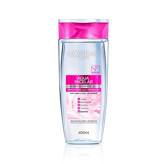 Imagem de Água Micelar L'oréal Solução de Limpeza 5 em 1 400ml