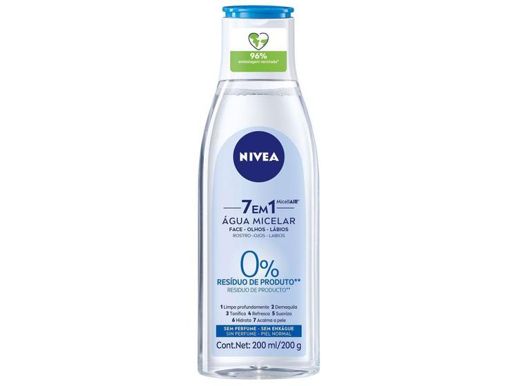 Imagem de Água Micelar Líquida Nivea Micellair - Solução de Limpeza 7 em 1 200ml