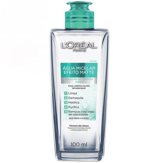 Imagem de Água Micelar Loreal Paris Efeito Mate 5 em 1 100ml