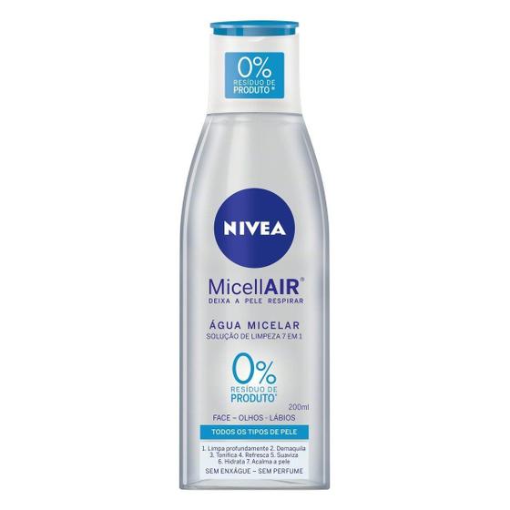 Imagem de Água Micelar Nivea Micellair Solução De Limpeza 7 Em 1 Com 200Ml