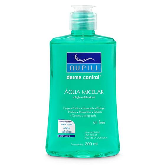 Imagem de Água Micelar Nupill Derme Control Com Aloe Vera 200ml