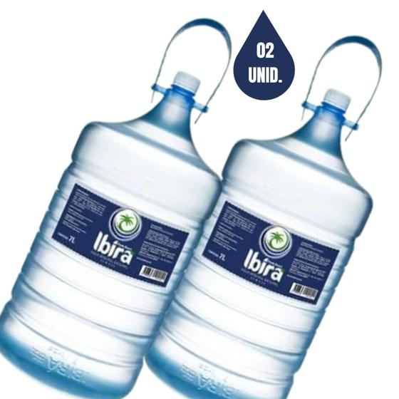 Imagem de Água Mineral Alcalina Ibirá PH 10,16+Vanádio - Kit com 2 Galões de 7 Litros