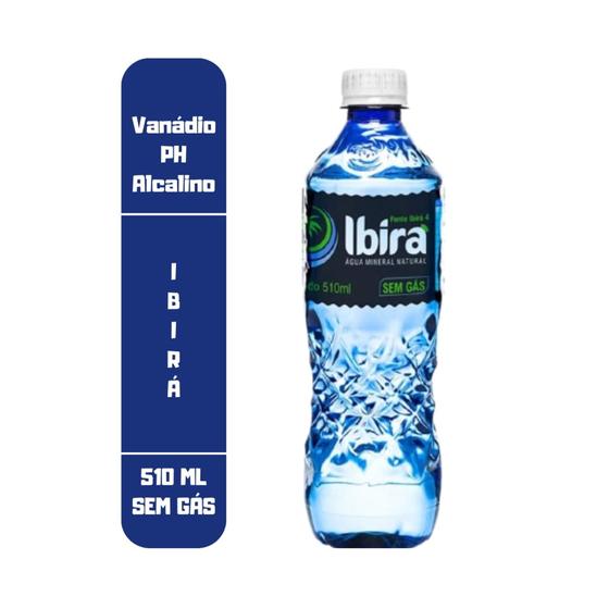 Imagem de Água Mineral Alcalina Ibirá S/G - Vanádio+ PH10,16 - Kit com 12X510ML