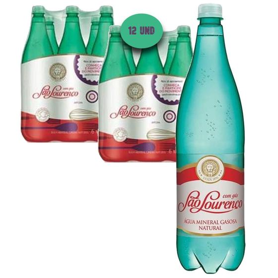 Imagem de Água Mineral Com Gás Pet São Lourenço 1,26L (12 Unidades)