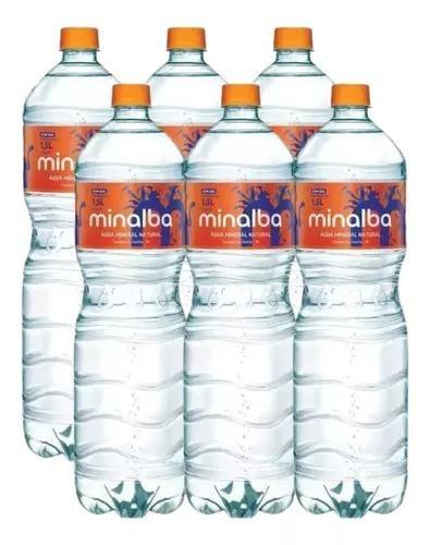 Imagem de Água mineral minalba com gás 1,5l pack com 6 unid