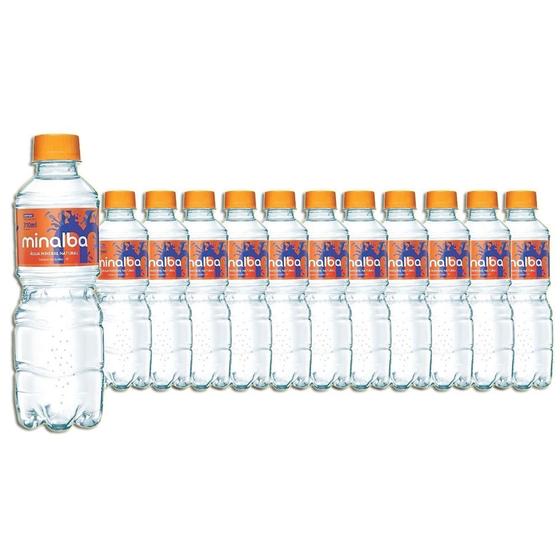 Imagem de Água Mineral Minalba Com Gás 310ml Kit 12