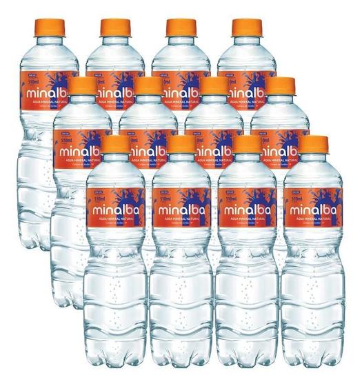 Imagem de Água Mineral Minalba Com Gás 510Ml Kit 12