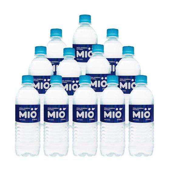 Água Mineral Mió Natural 500ml Kit com doze unidades Menor preço em Água Mineral Mió Natural 500ml Kit com doze unidades