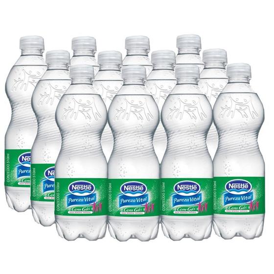 Imagem de Água mineral pureza vital com gás 510ml pack com 12 unid