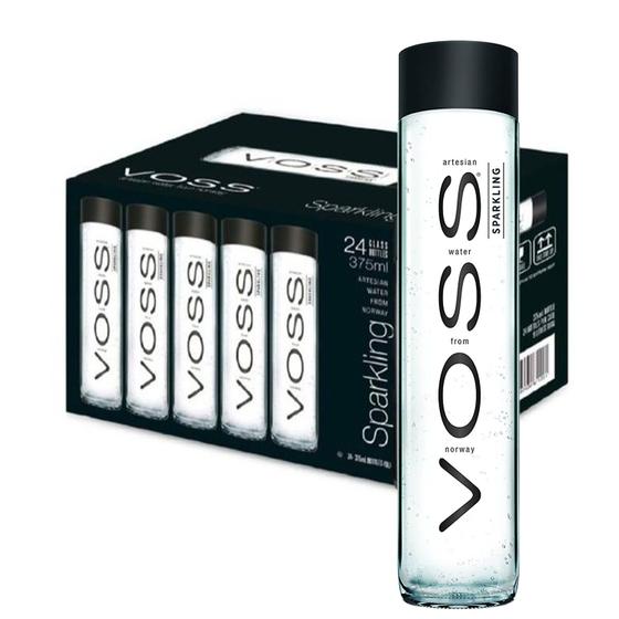 Imagem de Água Mineral VOSS com gás Vidro 375ml (24x)