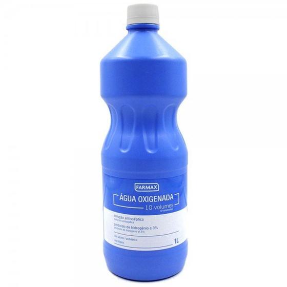Água oxigenada antissép. 10v farmax litro Menor preço em Água oxigenada antissép. 10v farmax litro