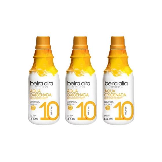 Imagem de Agua Oxigenada Beira Alta 900Ml 10 Volumes - Kit Com 3Un