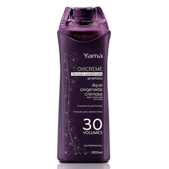 Imagem de Água Oxigenada Creme Profissional Ametista 30 Vol Yamá 900ml