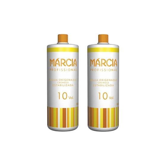 Imagem de Água Oxigenada Marcia 900Ml 10 Volumes Cremosa - Kit Com 2Un