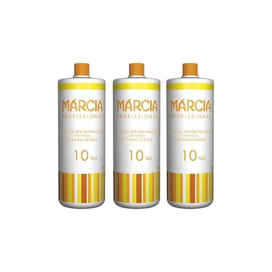 Imagem de Água Oxigenada Marcia 900Ml 10 Volumes Cremosa - Kit Com 3Un