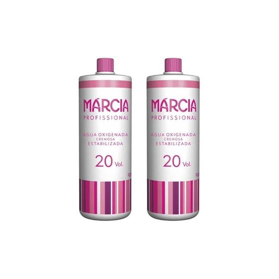 Imagem de Água Oxigenada Marcia 900Ml 20 Volumes Cremosa - Kit Com 2Un