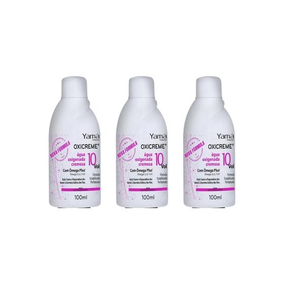 Imagem de Agua Oxigenada Yama 100Ml 10 Volumes - Kit Com 3Un