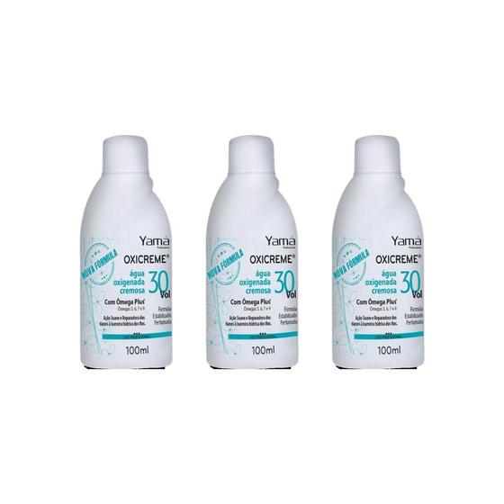 Imagem de Agua Oxigenada Yama 100Ml 30 Volumes - Kit Com 3Un