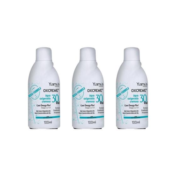Imagem de Agua Oxigenada Yama 100Ml 30 Volumes - Kit Com 3Un