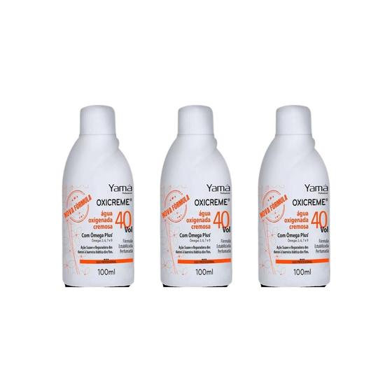 Imagem de Agua Oxigenada Yama 100Ml 40 Volumes - Kit Com 3Un