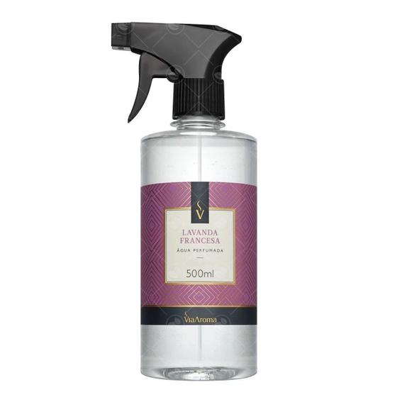 Imagem de Água Perfumada Aromatizador Via Aroma Lavanda Francesa 500Ml