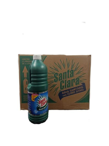 Água Sanitária Santa Clara - Caixa com 12 frasco de 1 L Menor preço em Água Sanitária Santa Clara - Caixa com 12 frasco de 1 L