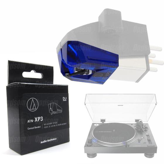 Imagem de Agulha De Vinil Para Toca Discos Lp140xp Audio Technica Atn-xp3 Para Cartucho At-xp3