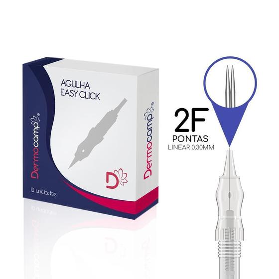 Imagem de Agulha Easy Click Com Mola 2F 0.30Mm - Cx Com 10