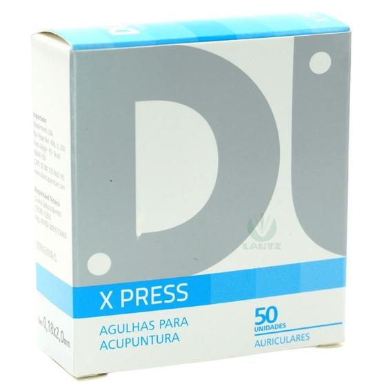 Imagem de Agulha para Acupuntura auricular 0,18 x 1,5mm c/ ESPARADRAPO cx c/ 50 unid DUX (X PRESS) 